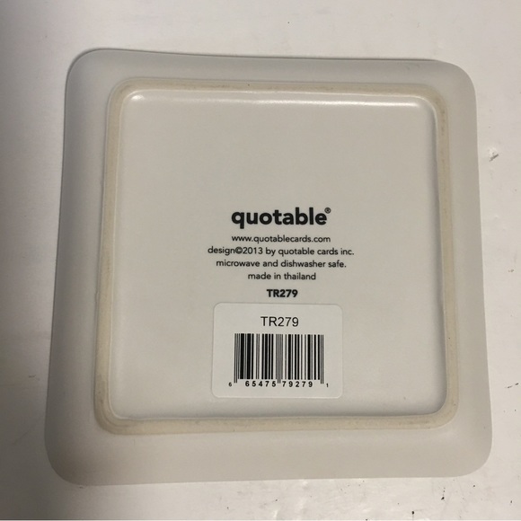 5” Square trinket plate XOXO black & cream EUC - Picture 4 of 7